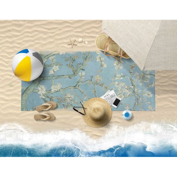 Apple Blossoms (Van Gogh) Beach Towel Lifestyle