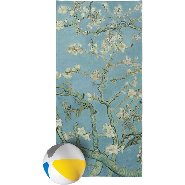 Custom Almond Blossoms (Van Gogh) Beach Towel