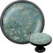 Apple Blossoms (Van Gogh) Black Custom Cabinet Knob (Front and Side)