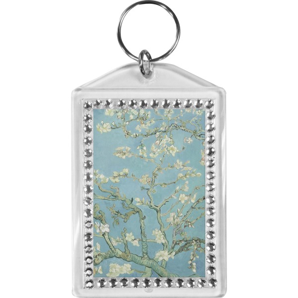 Custom Almond Blossoms (Van Gogh) Bling Keychain