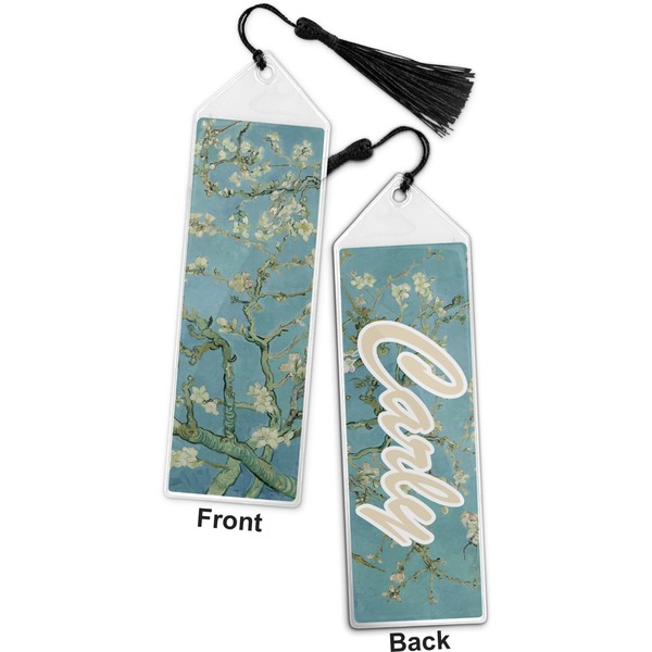 Apple Blossoms (Van Gogh) Bookmark with tassel - Front and Back