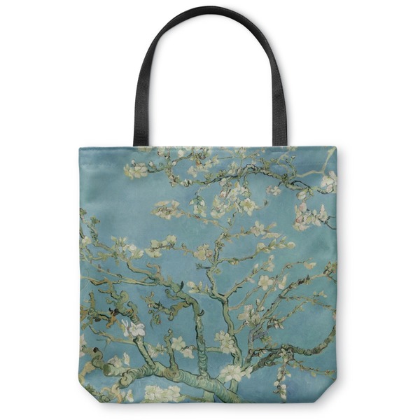 Custom Almond Blossoms (Van Gogh) Canvas Tote Bag - Large - 18"x18"