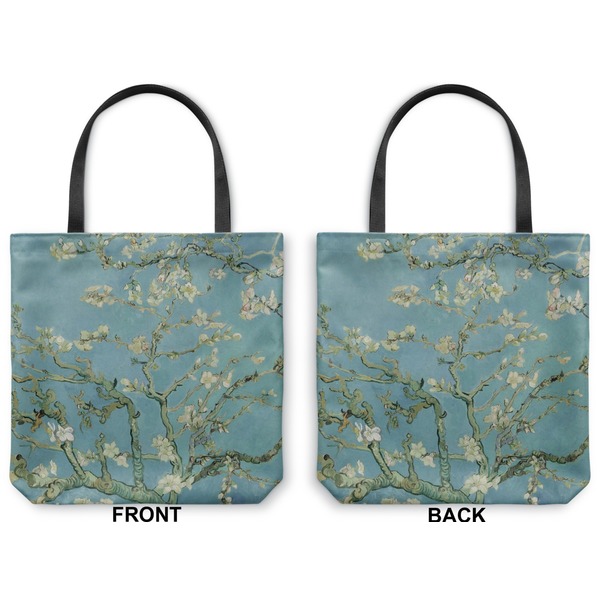 Apple Blossoms (Van Gogh) Canvas Tote - Front and Back