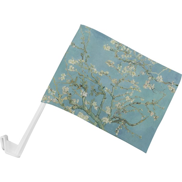 Custom Almond Blossoms (Van Gogh) Car Flag - Small