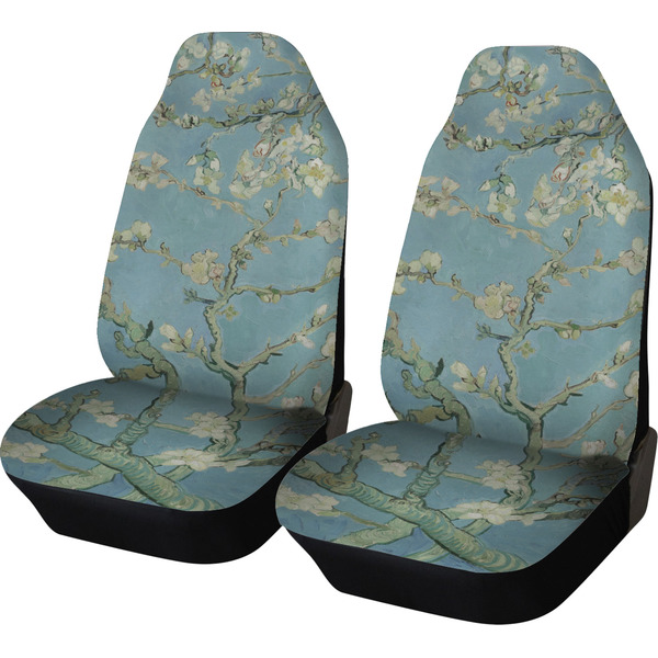 Custom Almond Blossoms (Van Gogh) Car Seat Covers (Set of Two)