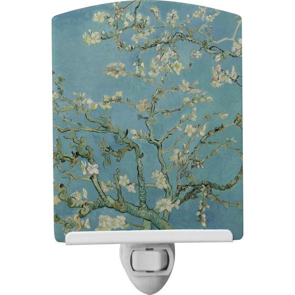 Custom Almond Blossoms (Van Gogh) Ceramic Night Light