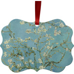 Almond Blossoms (Van Gogh) Metal Frame Ornament - Double Sided
