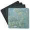 Almond Blossoms (Van Gogh) Square Rubber Backed Coasters - Set of 4