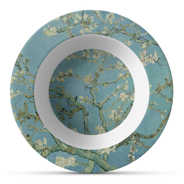 Custom Almond Blossoms (Van Gogh) Plastic Bowl - Microwave Safe - Composite Polymer