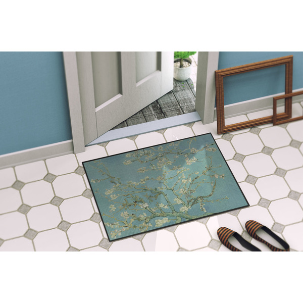 Apple Blossoms (Van Gogh) Door Mat Lifestyle