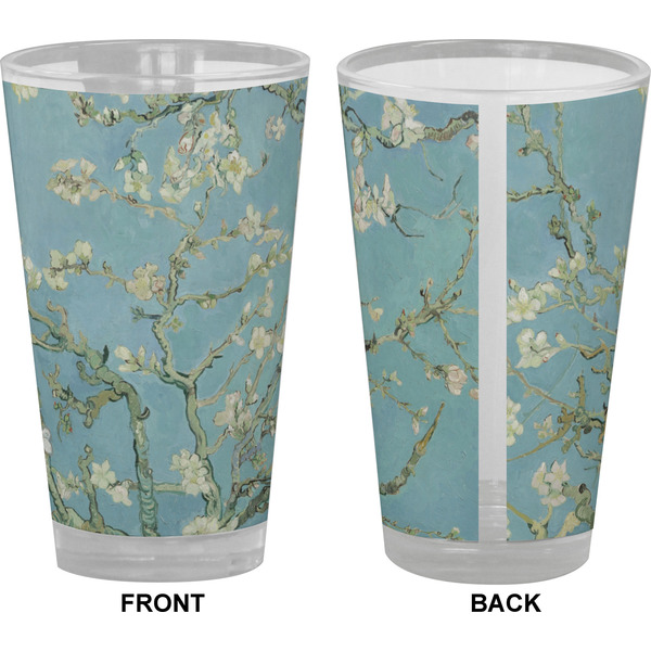Almond Blossoms (Van Gogh) Pint Glass - Full Color - Front & Back Views