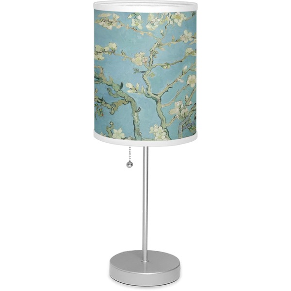 Custom Almond Blossoms (Van Gogh) 7" Drum Lamp with Shade
