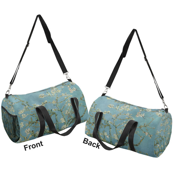 Apple Blossoms (Van Gogh) Duffle bag small front and back sides