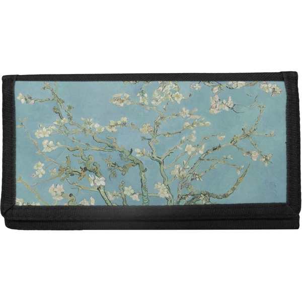 Custom Almond Blossoms (Van Gogh) Canvas Checkbook Cover