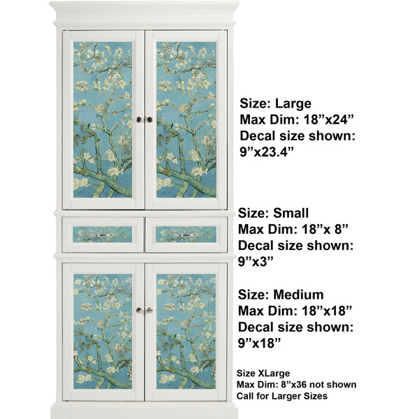 Apple Blossoms (Van Gogh) Full Cabinet (Show Sizes)