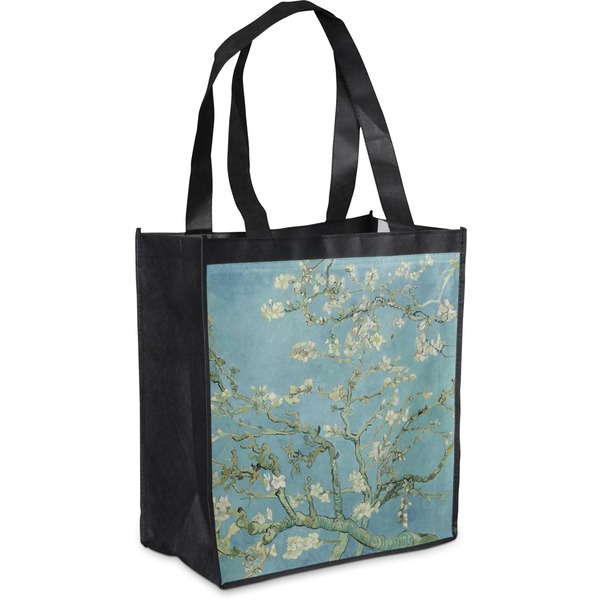 Custom Almond Blossoms (Van Gogh) Grocery Bag