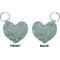 Apple Blossoms (Van Gogh) Heart Keychain (Front + Back)