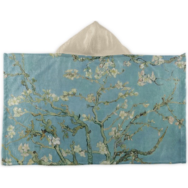 Custom Almond Blossoms (Van Gogh) Kids Hooded Towel