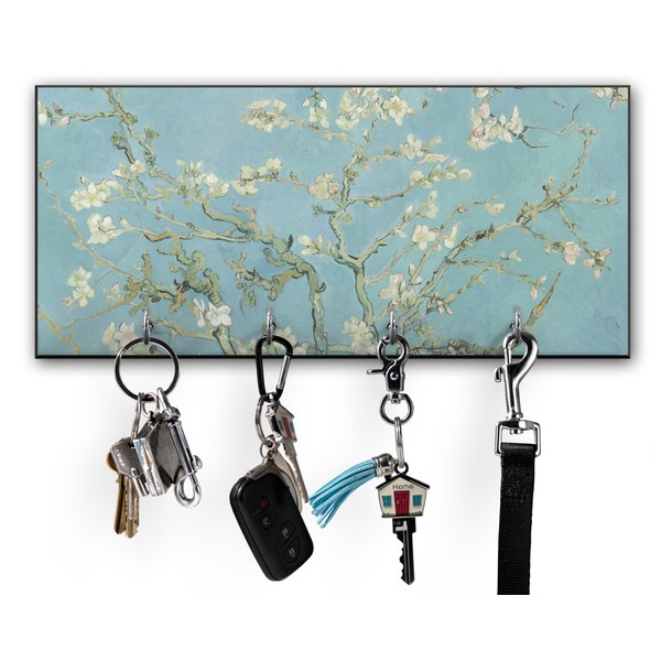 Custom Almond Blossoms (Van Gogh) Key Hanger w/ 4 Hooks