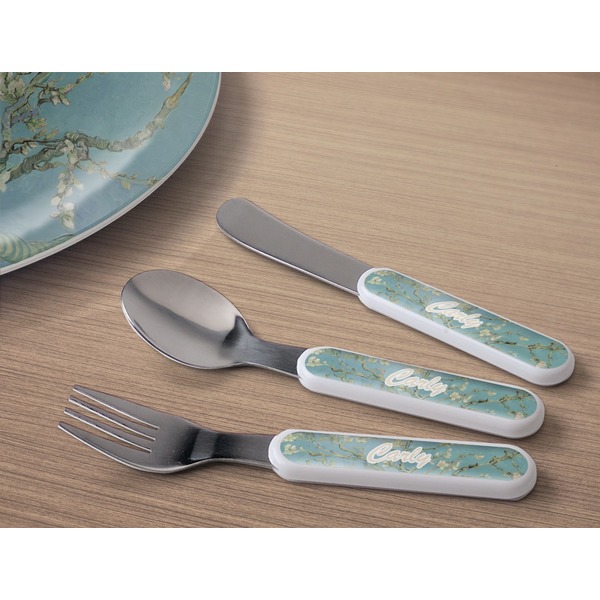 Almond Blossoms (Van Gogh) Kids Flatware w/ Plate