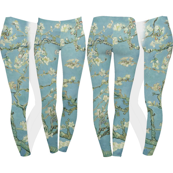 Apple Blossoms (Van Gogh) Leggings Turn Around - Apvl