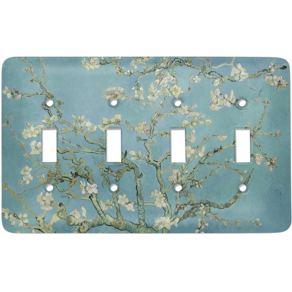 Custom Almond Blossoms (Van Gogh) Light Switch Cover (4 Toggle Plate)