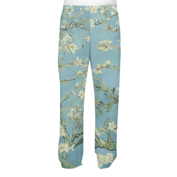 Apple Blossoms (Van Gogh) Men's Pjs Back - on model