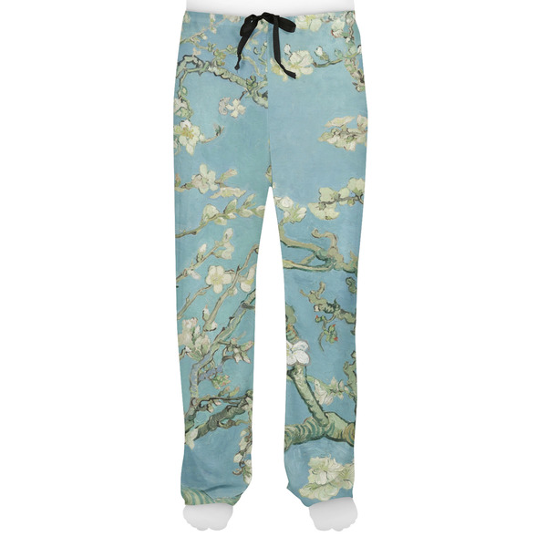 Apple Blossoms (Van Gogh) Men's Pjs Front - on model
