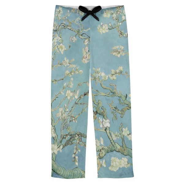 Custom Almond Blossoms (Van Gogh) Mens Pajama Pants - XL