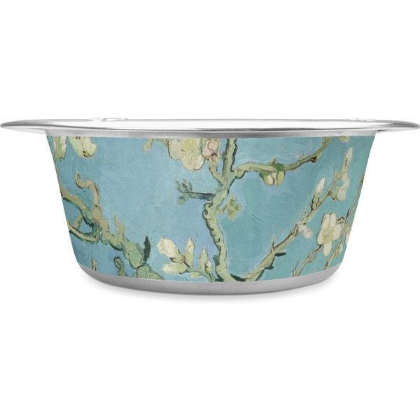 Custom Almond Blossoms (Van Gogh) Stainless Steel Dog Bowl - Small