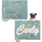 Apple Blossoms (Van Gogh) Microfleece Dog Blanket - Regular - Front & Back