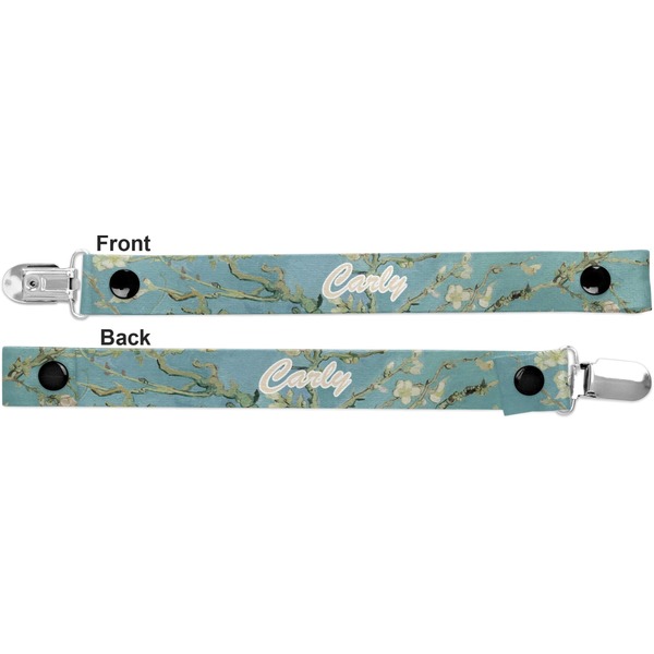 Apple Blossoms (Van Gogh) Pacifier Clip - Front and Back