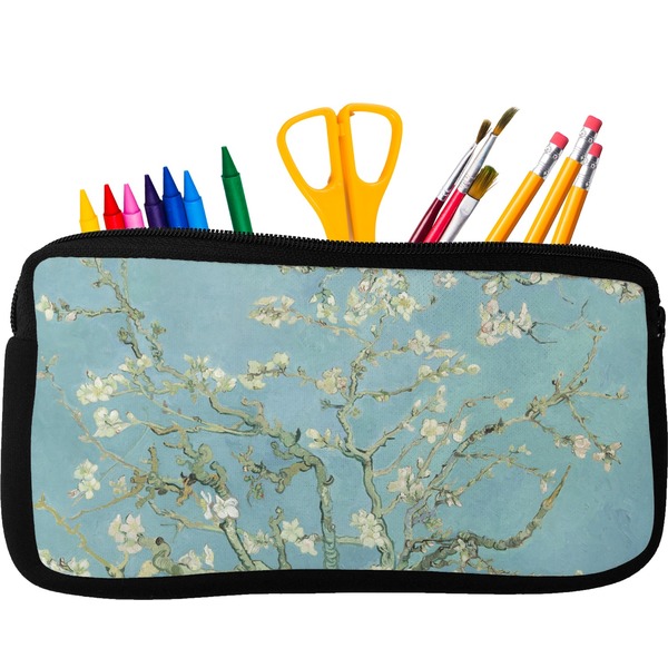 Custom Almond Blossoms (Van Gogh) Neoprene Pencil Case - Small