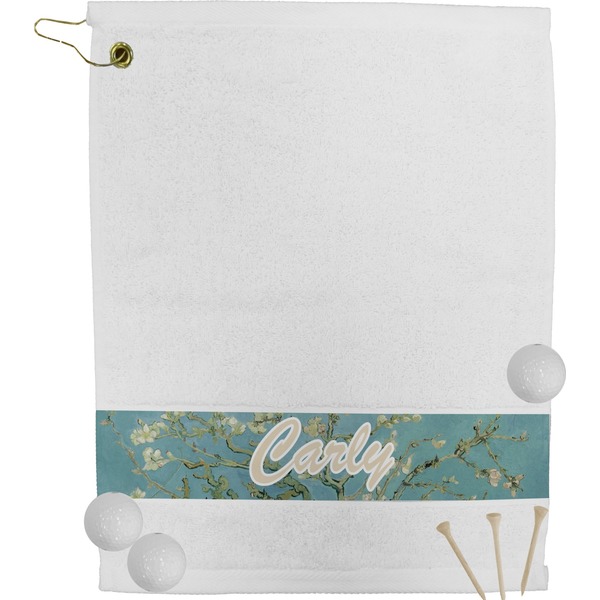 Custom Almond Blossoms (Van Gogh) Golf Bag Towel