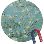 Almond Blossoms (Van Gogh) Round Fridge Magnet