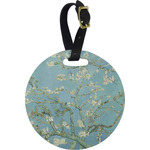 Almond Blossoms (Van Gogh) Plastic Luggage Tag - Round