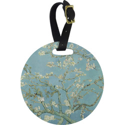 Almond Blossoms (Van Gogh) Plastic Luggage Tag - Round