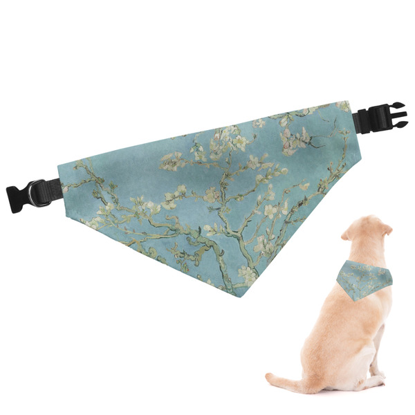Custom Almond Blossoms (Van Gogh) Dog Bandana - Large