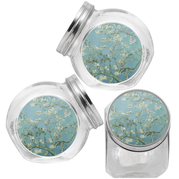 Apple Blossoms (Van Gogh) Puppy Treat Jar - Top Left Right