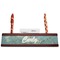Apple Blossoms (Van Gogh) Red Mahogany Nameplates with Business Card Holder - Straight