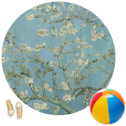 Almond Blossoms (Van Gogh) Round Beach Towel