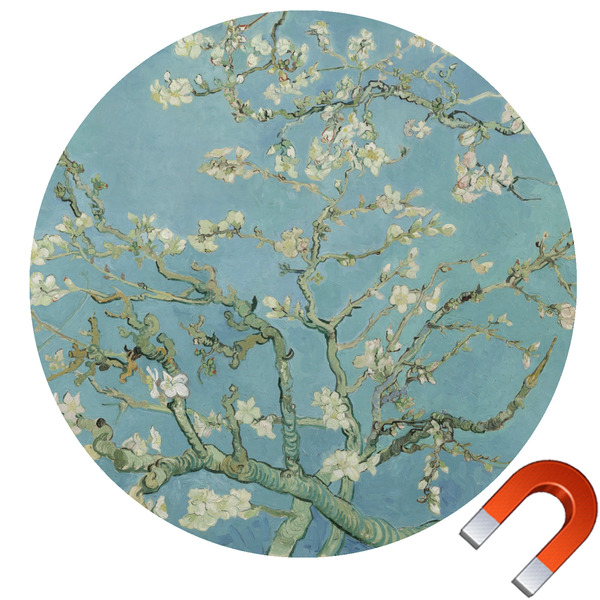 Custom Almond Blossoms (Van Gogh) Car Magnet