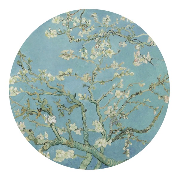 Custom Almond Blossoms (Van Gogh) Round Decal - Large