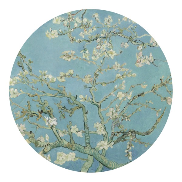 Custom Almond Blossoms (Van Gogh) Round Decal