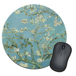 Almond Blossoms (Van Gogh) Round Mouse Pad