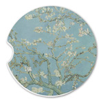 Almond Blossoms (Van Gogh) Sandstone Car Coaster - Single