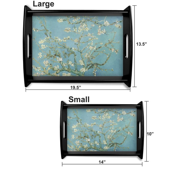 Apple Blossoms (Van Gogh) Serving Tray Black Sizes