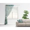 Apple Blossoms (Van Gogh) Sheer Curtain With Window and Rod - in Room Matching Pillow
