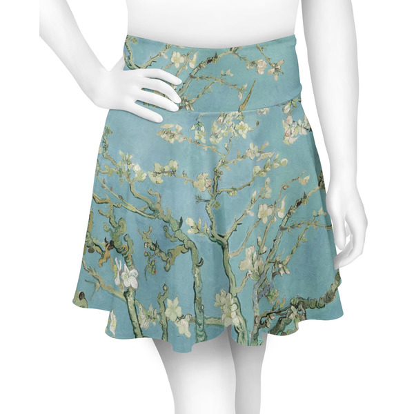 Custom Almond Blossoms (Van Gogh) Skater Skirt - X Small