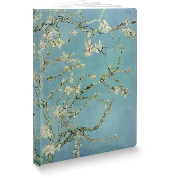 Custom Almond Blossoms (Van Gogh) Softbound Notebook - 5.75" x 8"